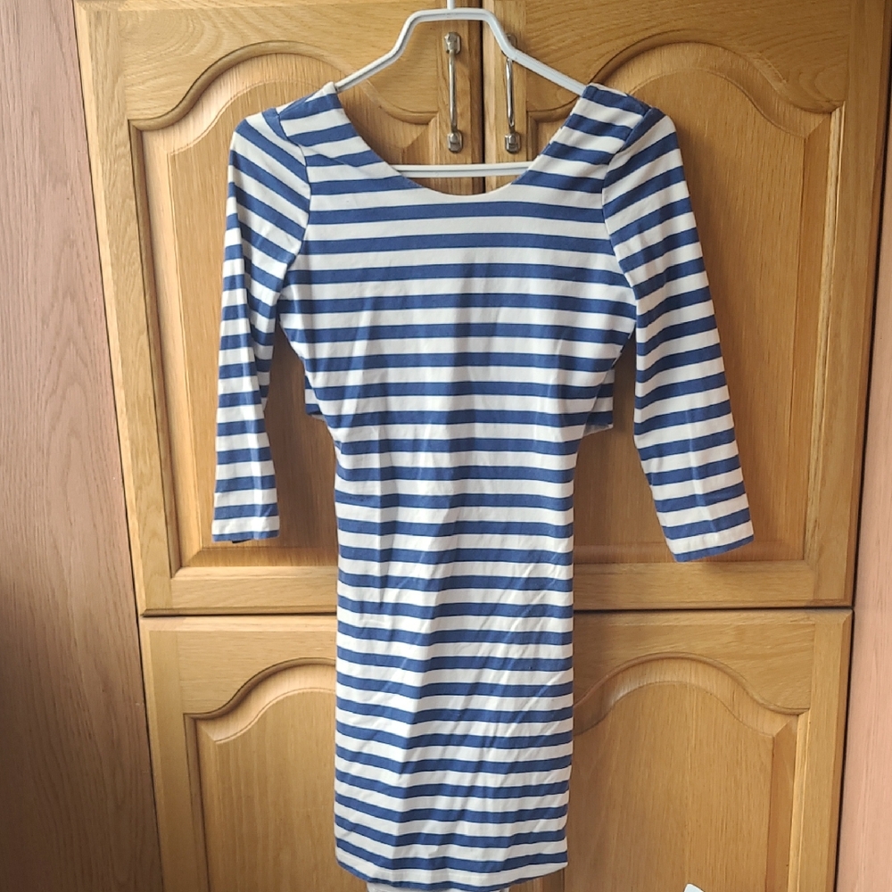 Billabong Nautical Striped Long Sleeve Dress